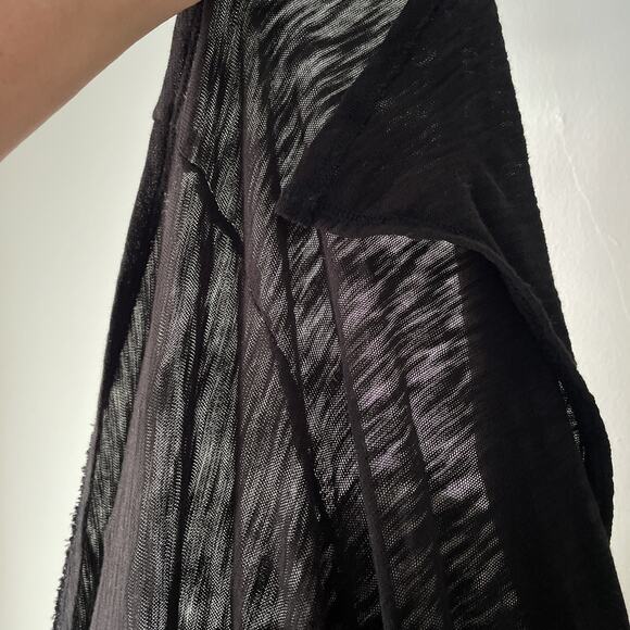 ATM Anthony Thomas Melillo Dress Black Pocket T-Shirt Maxi Burnout Size S/P - Picture 10 of 10